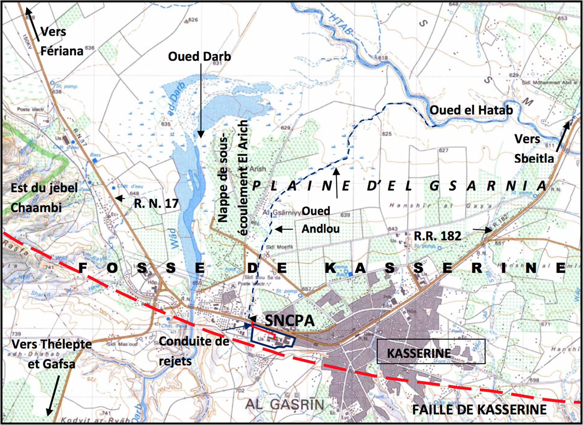 carte SNCPA Kasserine